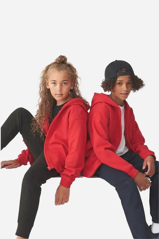 Sweat zippé à capuche enfant unisexe