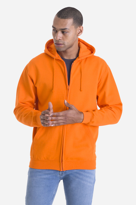 Sweat-shirt zippé à capuche unisexe