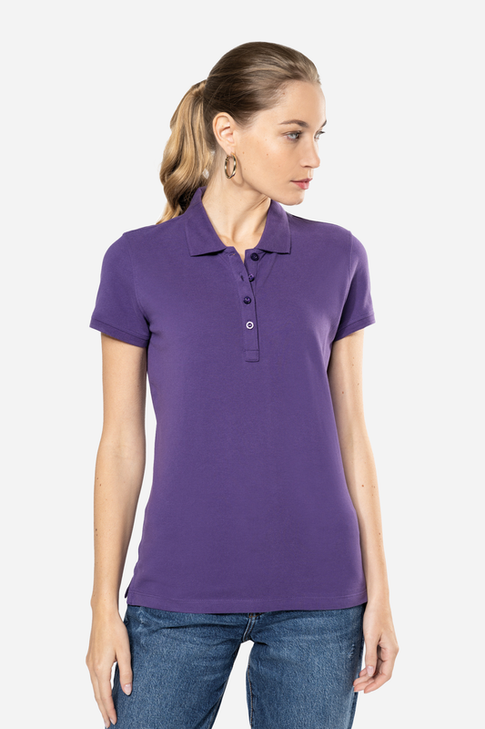 Polo piqué classique manches courtes femme