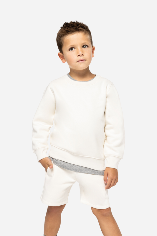 Sweat-shirt écoresponsable à col rond enfant