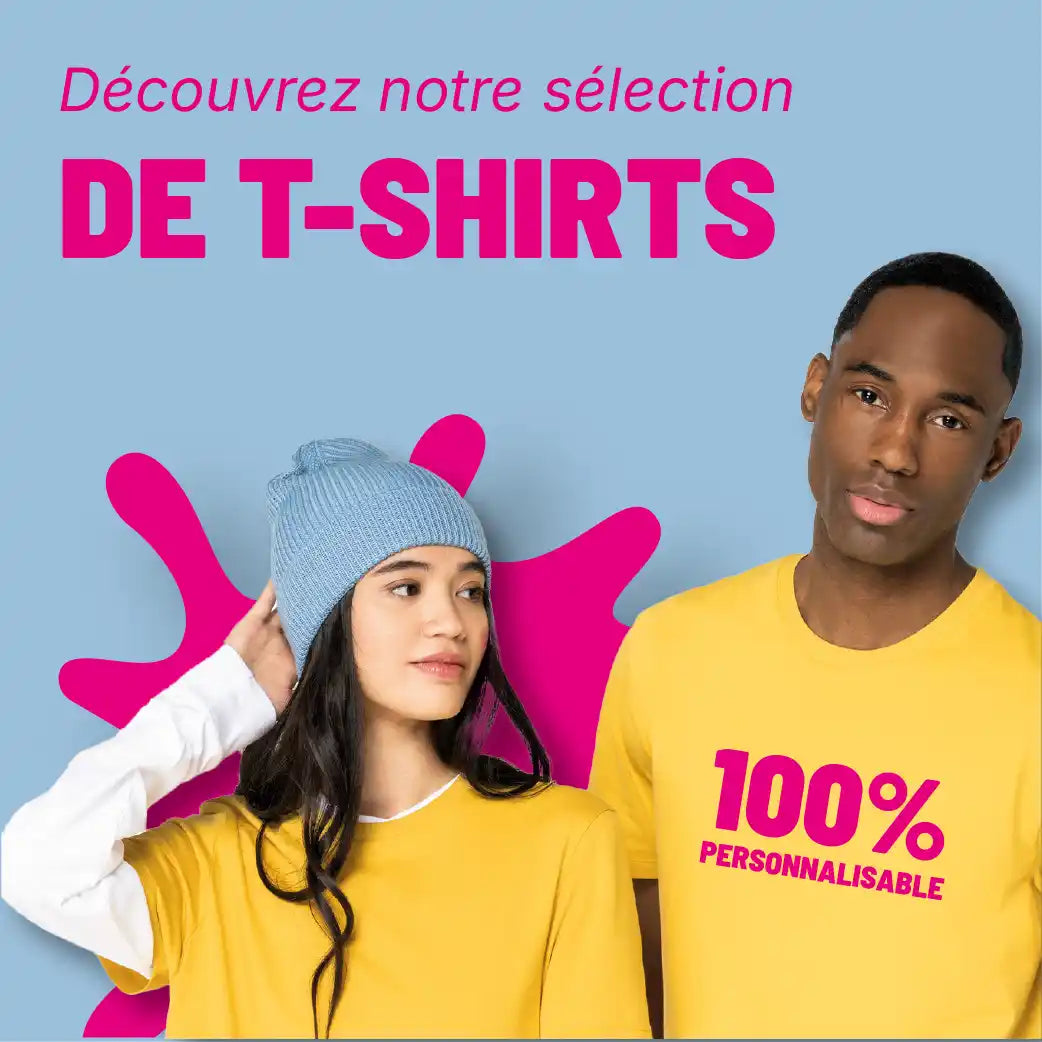 T-shirts personnalisables - Confort, polyvalence et rendu impeccable