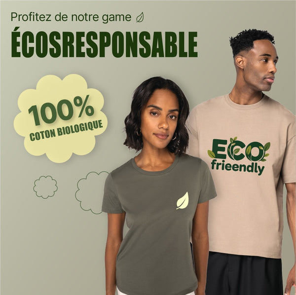 Gamme écoresponsable, 100 % coton bio