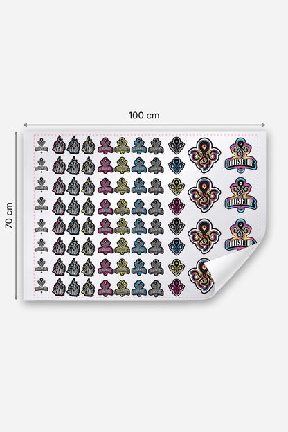 Planche de stickers
