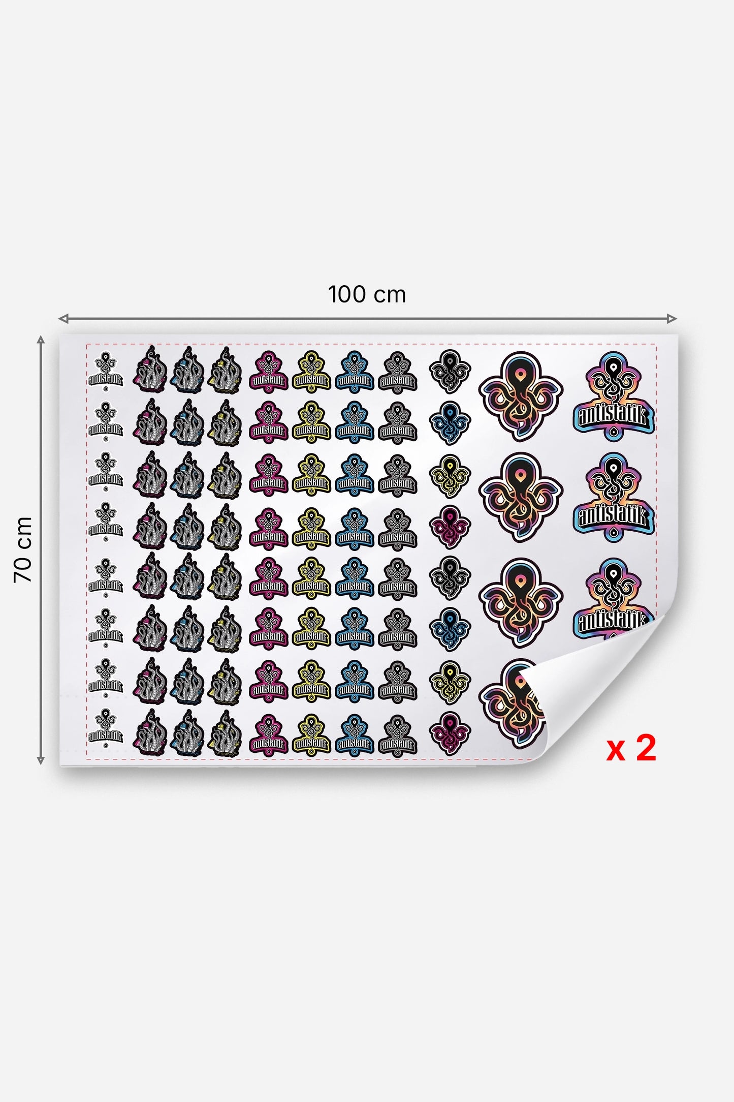 Planche de stickers