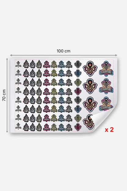 Planche de stickers