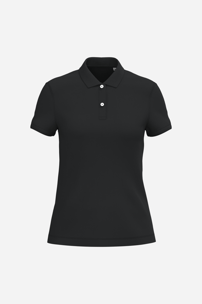 Polo écoresponsable maille piquée Femme personnalisable
