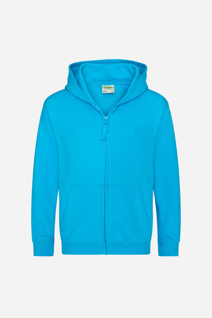 Sweat-shirt zippé à capuche Enfant (3-13 ans) unisexe personnalisable