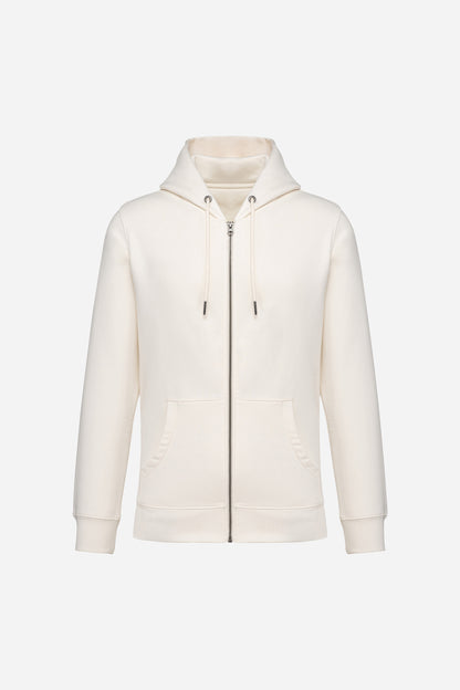 Sweat-shirt écoresponsable zippé à capuche unisexe