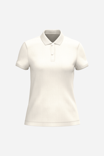 Polo écoresponsable maille piquée Femme personnalisable