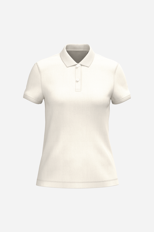 Polo écoresponsable maille piquée Femme personnalisable