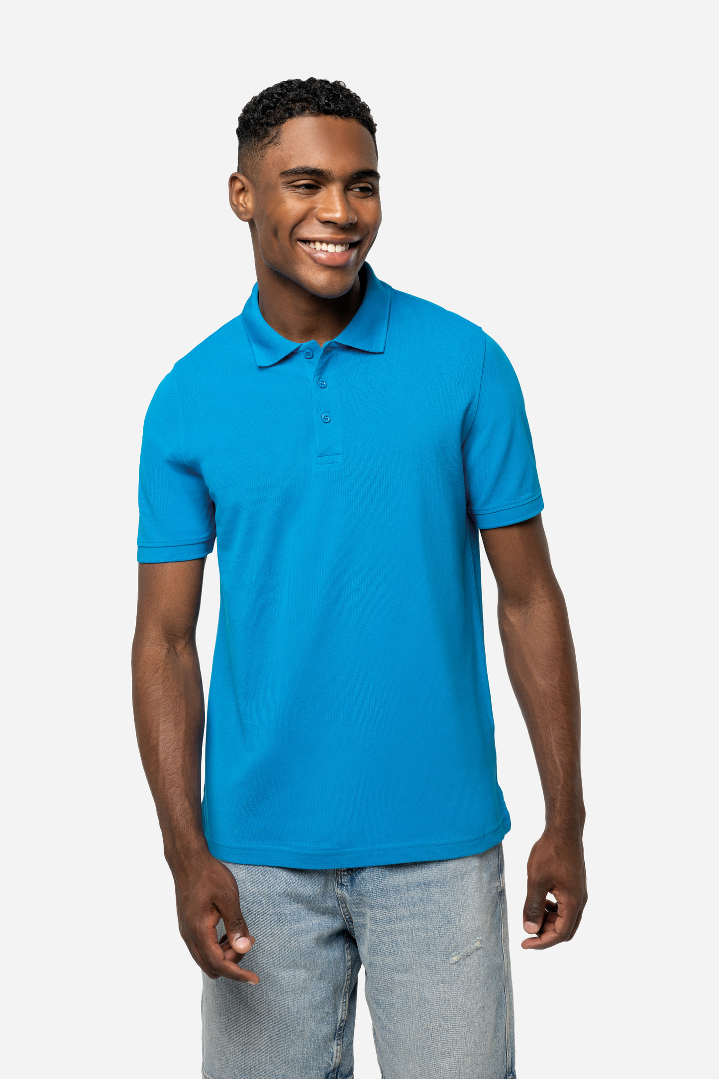 Polo piqué premium manches courtes homme
