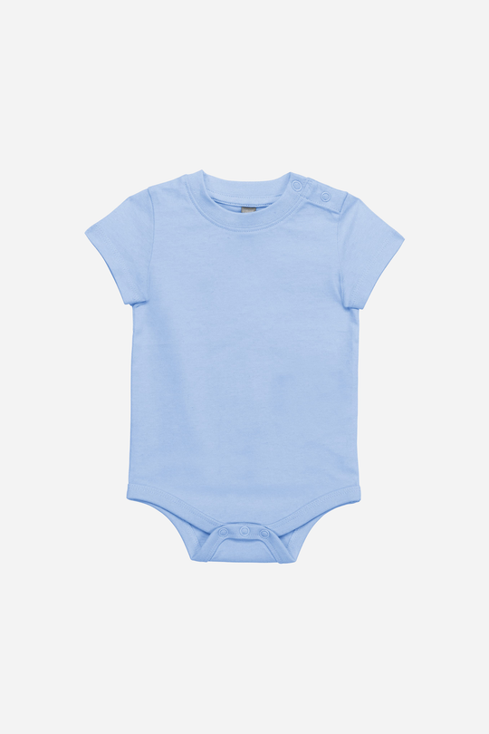 Body bébé en coton Sky blue personnalisable | Antistatik