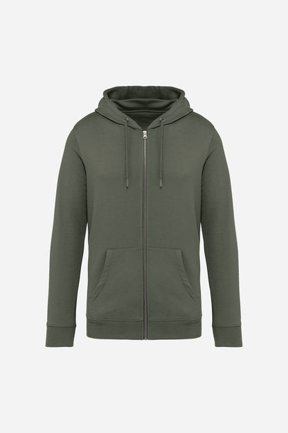 Sweat-shirt écoresponsable zippé à capuche unisexe