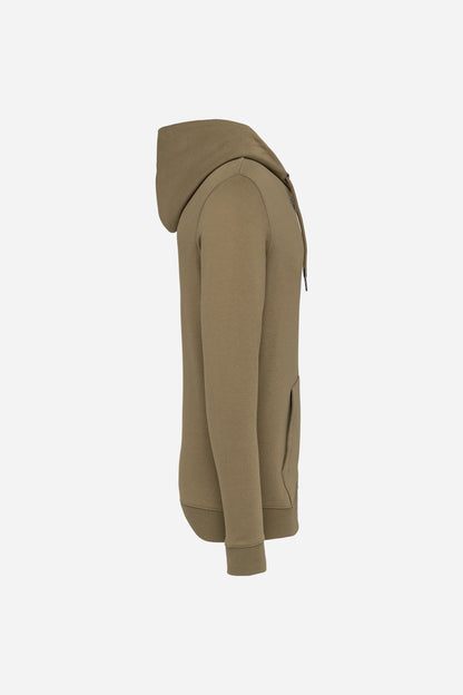 Sweat-shirt écoresponsable zippé à capuche unisexe personnalisable