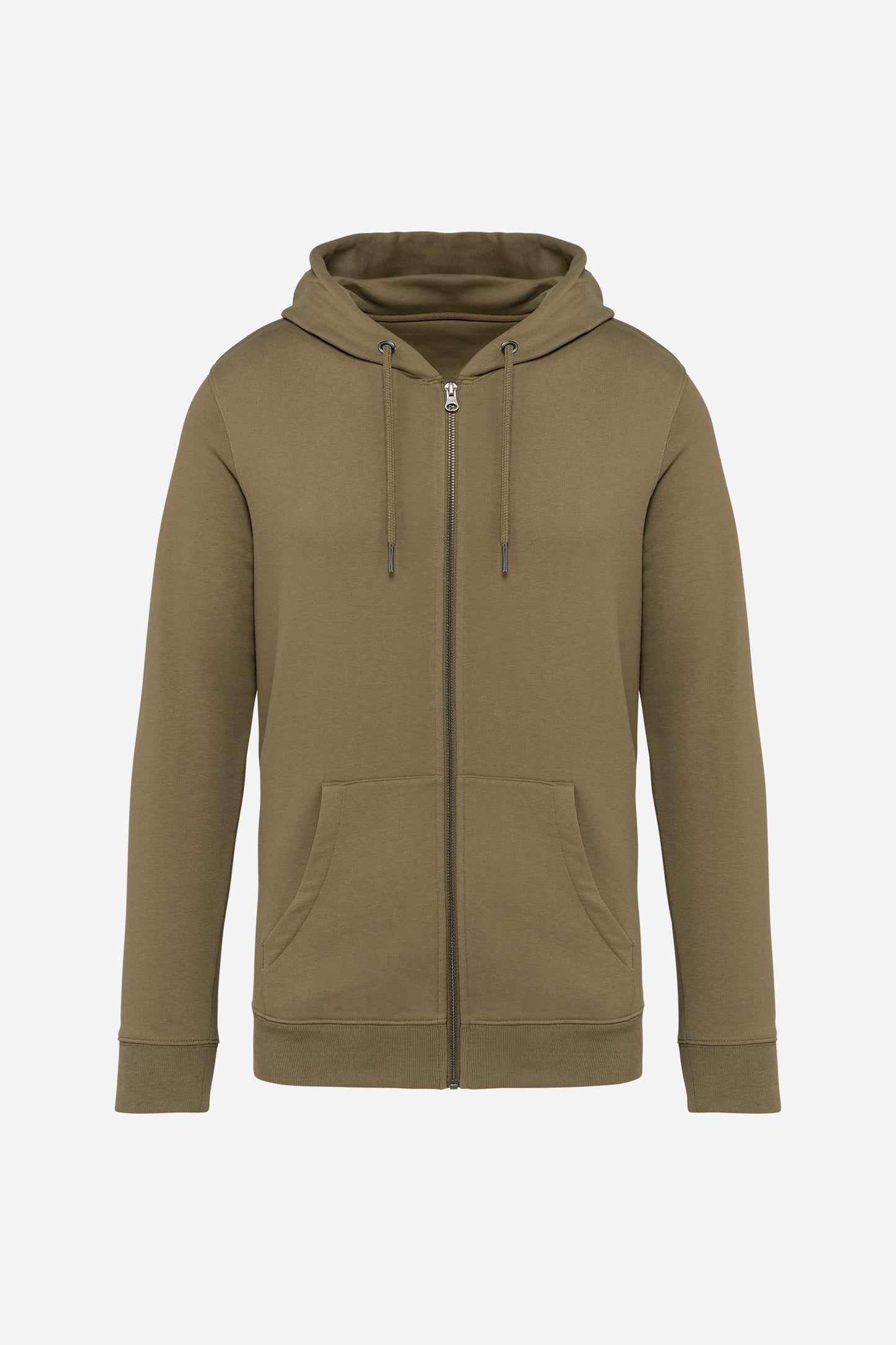 Sweat-shirt écoresponsable zippé à capuche unisexe personnalisable