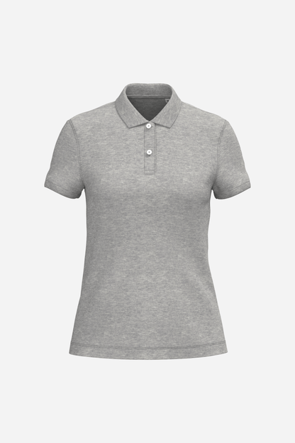 Polo écoresponsable maille piquée Femme personnalisable
