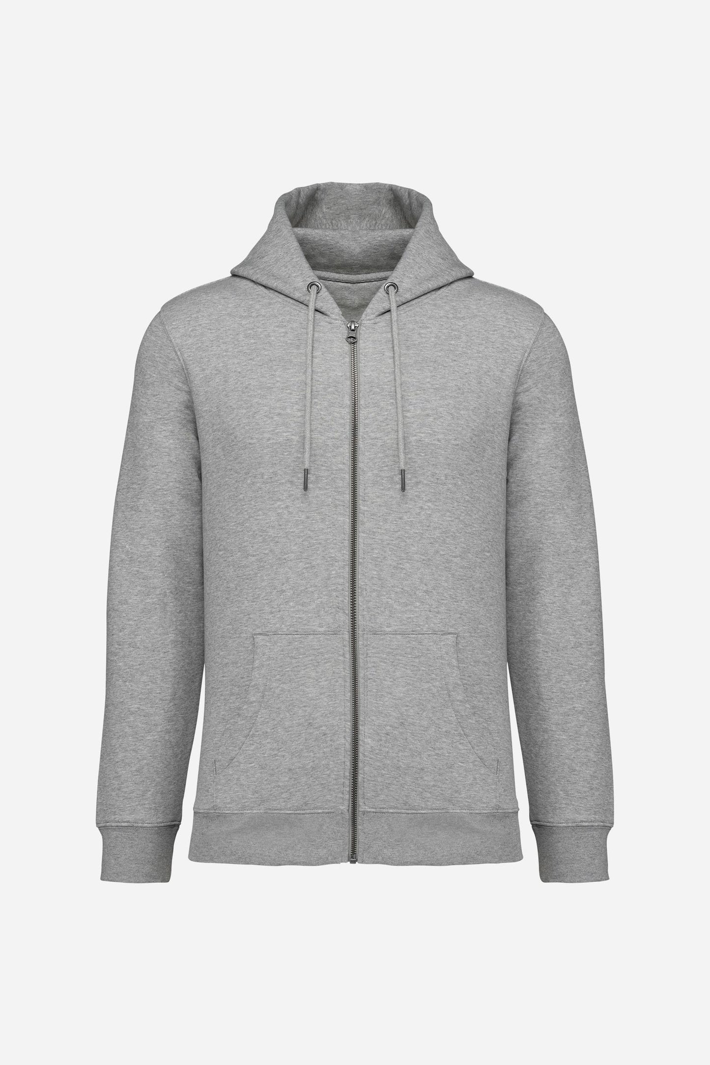 Sweat-shirt écoresponsable zippé à capuche unisexe personnalisable