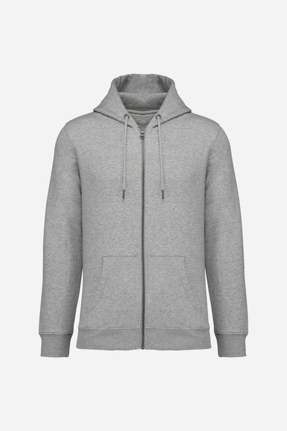 Sweat-shirt écoresponsable zippé à capuche unisexe personnalisable