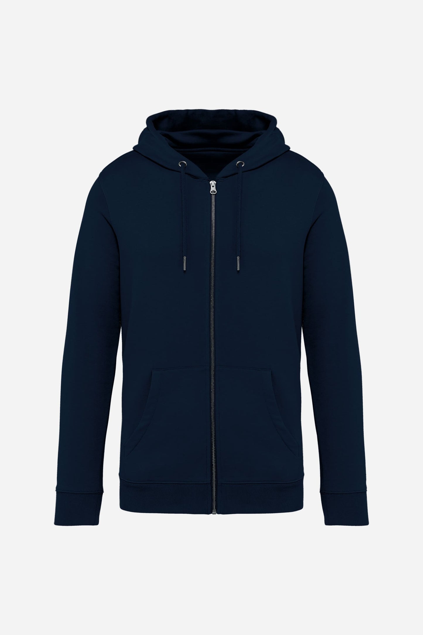 Sweat-shirt écoresponsable zippé à capuche unisexe personnalisable