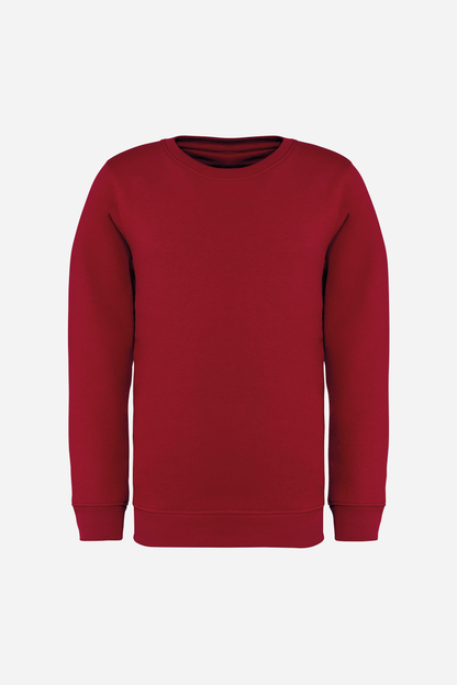 Sweat-shirt écoresponsable à col rond enfant