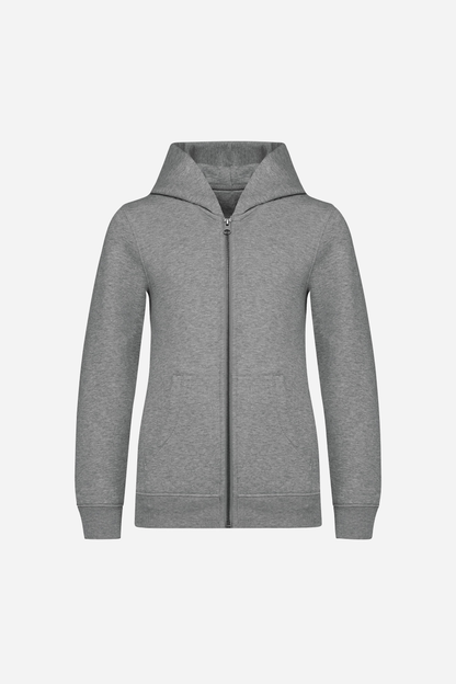 Sweat-shirt écoresponsable zippé à capuche enfant