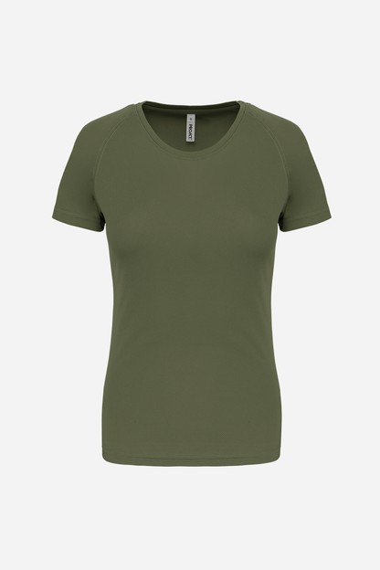 T-shirt de sport manches courtes Femme personnalisable