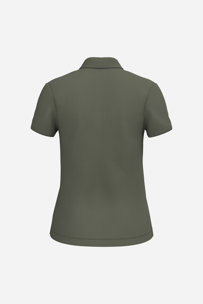 Polo écoresponsable maille piquée Femme personnalisable