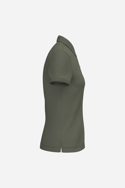 Polo écoresponsable maille piquée Femme personnalisable