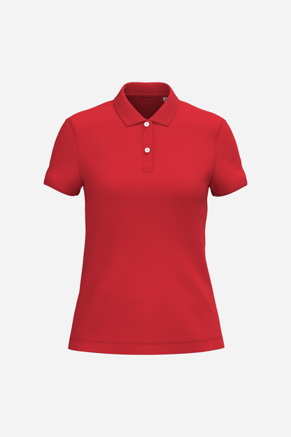 Polo écoresponsable maille piquée Femme personnalisable