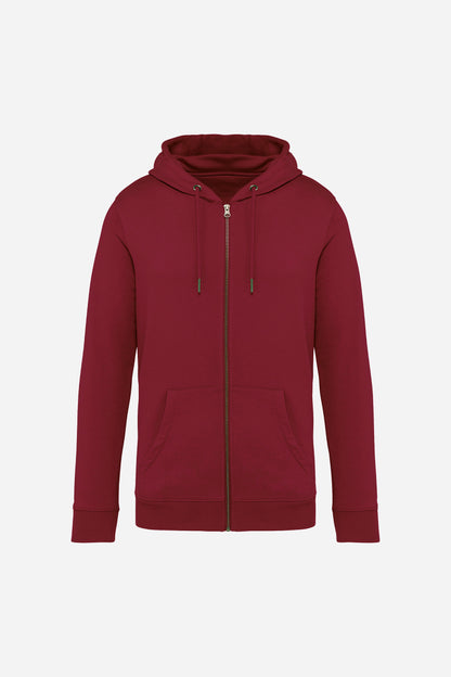 Sweat-shirt écoresponsable zippé à capuche unisexe