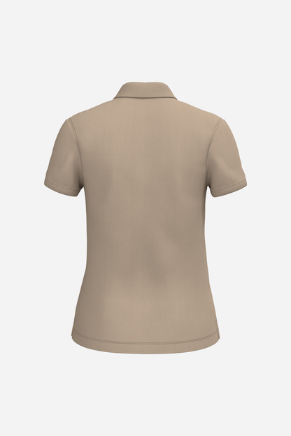 Polo écoresponsable maille piquée Femme personnalisable