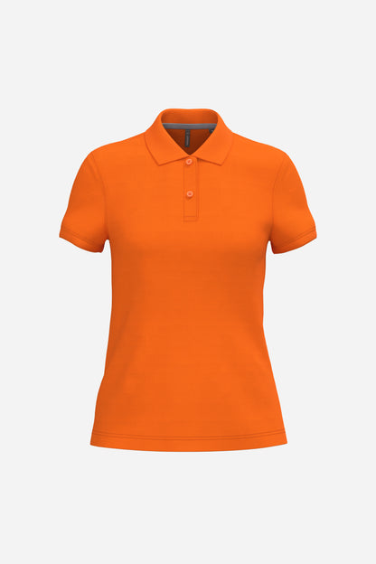 Polo premium manches courtes femme