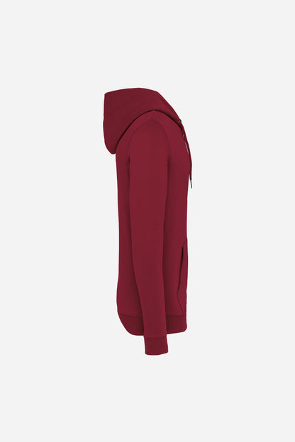 Sweat-shirt écoresponsable zippé à capuche unisexe